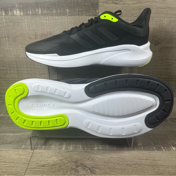 Adidas Alphaedge + Men’s Running Shoes ‘Black Lucid Lemon’ - Picture 3 of 4